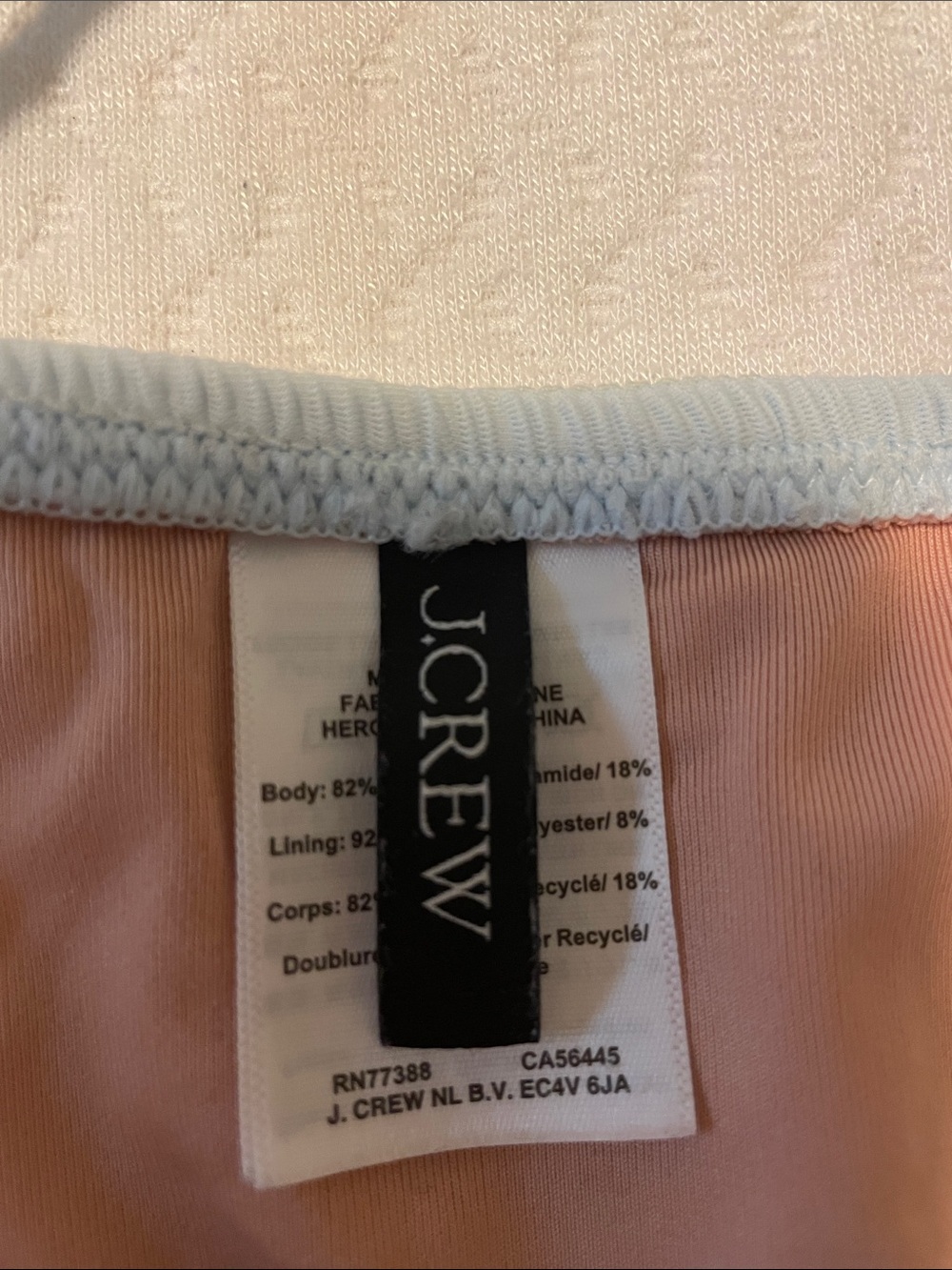 Smocked Tie-Strap Bikini Set in Baby Blue - Picture 3 of 4